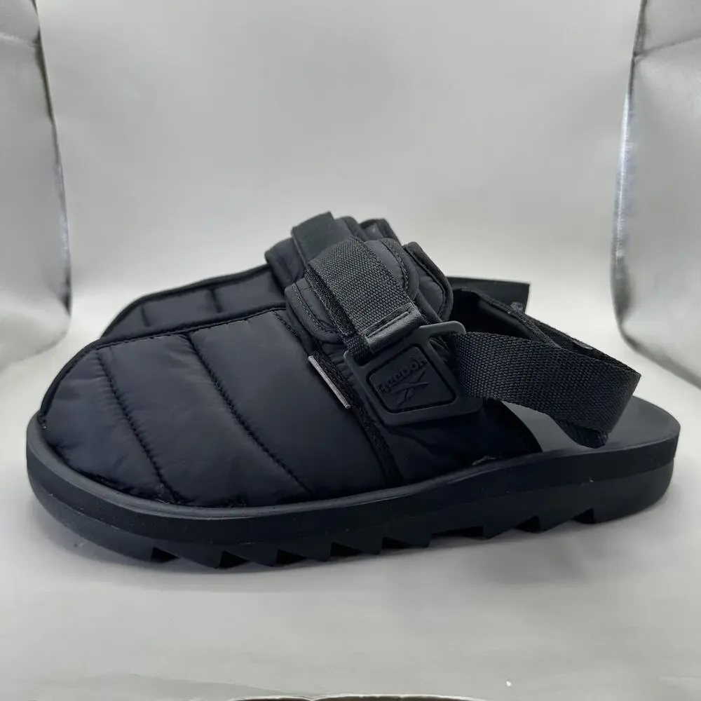 Reebok Beatnik Shoes Mens Size 13 Black Primaloft Quilted Mule Sandals GW8327